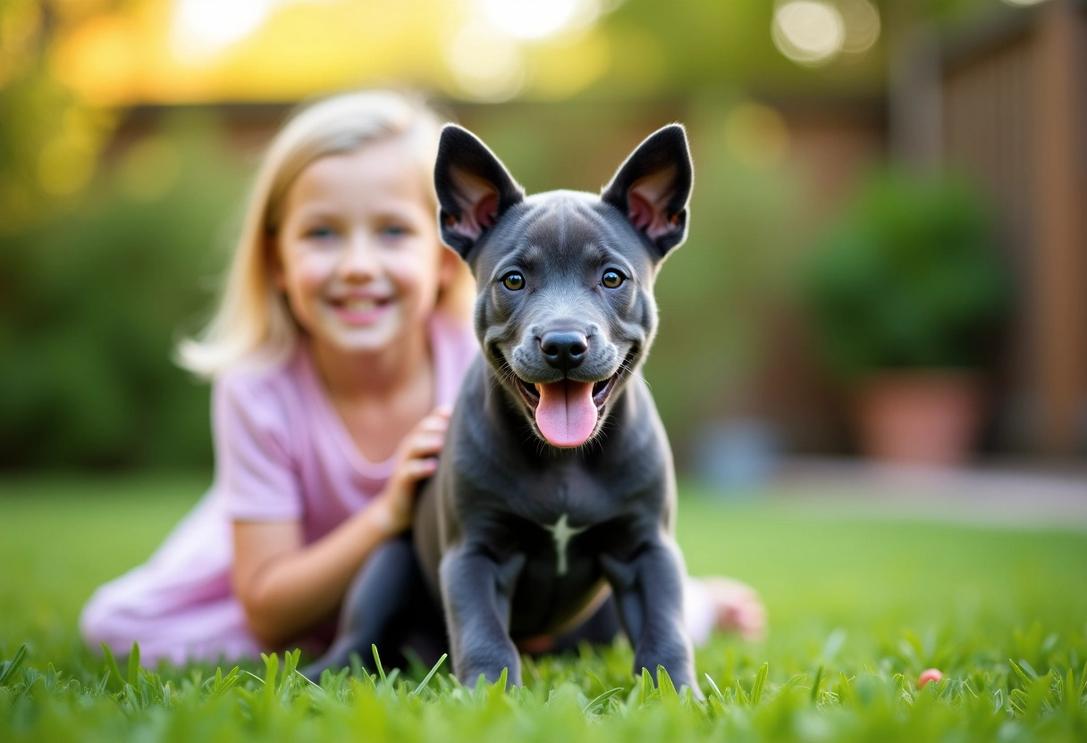 staffie bleu chiot