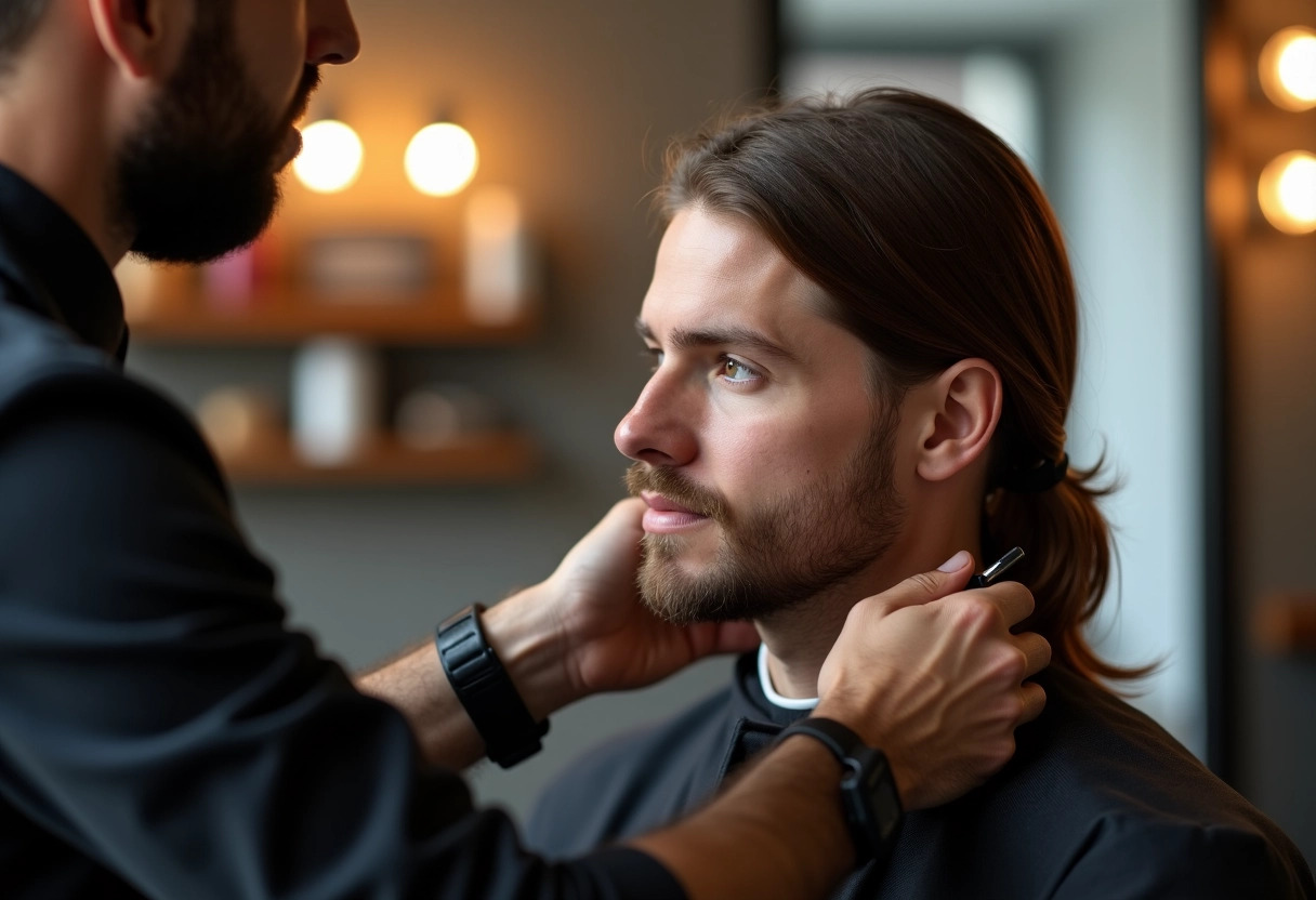 taper bas cheveux longs